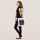 Tote Bag Pensée bleue violette (Devant (modèle))