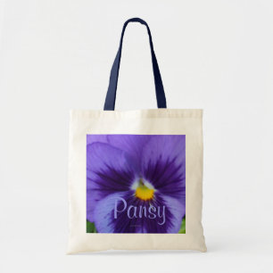 Tote Bag Pensée bleue violette