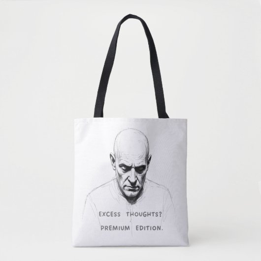 Tote Bag Pensées Excessives ? Édition Premium (Devant)