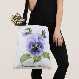 Tote Bag Pensées pourpres