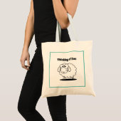 Tote Bag Penser à l'agneau d'Ewe Mouton mignon dessin (Devant (produit))