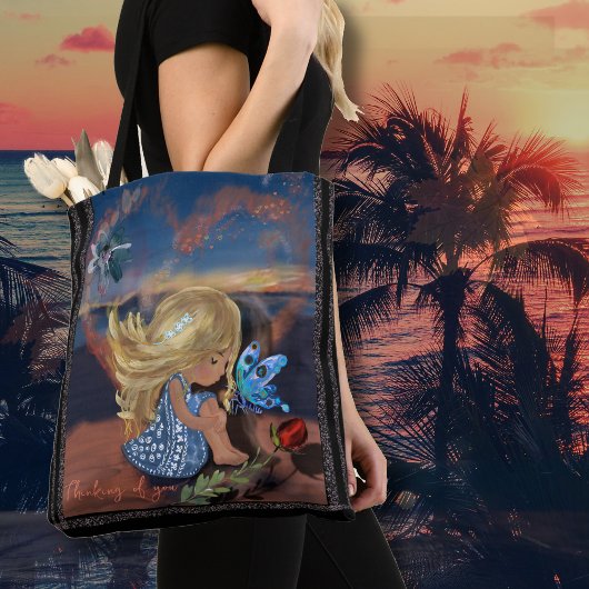 Tote Bag Penser à toi Petite Fille