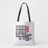 Tote Bag penser extérieur boîte de texte message smart tic  (Devant)