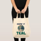 Tote Bag Penser la parodie verte (Devant (produit))