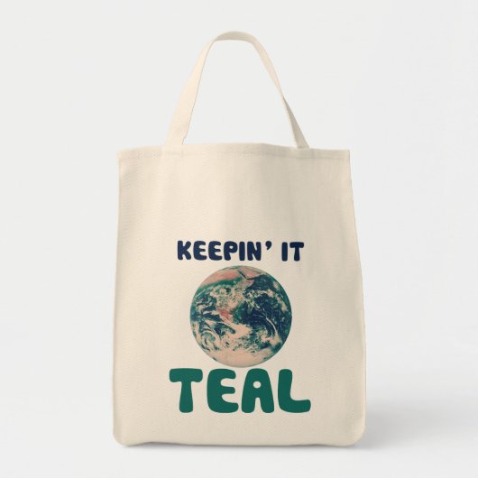 Tote Bag Penser la parodie verte (Devant)