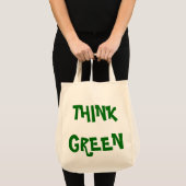TOTE BAG PENSER VERT (Devant (produit))