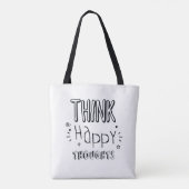 TOTE BAG PENSEZ À DES PENSÉES HEUREUSES (Dos)
