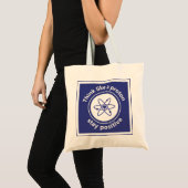 Tote Bag Pensez à un proton et restez positif (Devant (produit))