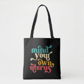 Tote Bag Pensez à votre propre utérus féministe (Devant)