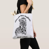 Tote Bag Pensez aux zèbres (De près)