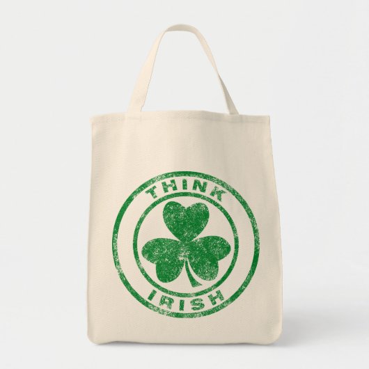 Tote Bag Pensez l'irlandais (Devant)