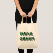 Tote Bag Pensez vert (Devant (produit))