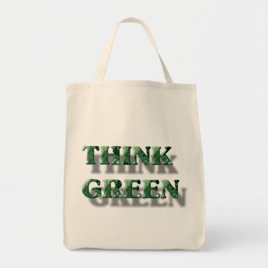 Tote Bag Pensez vert (Devant)