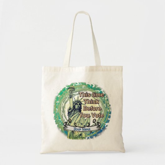 Tote Bag Pensez Vote Liberté (Devant)