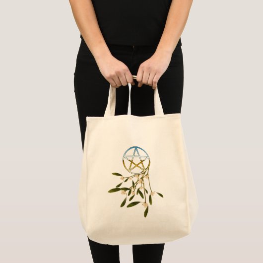 Tote Bag Pentacle avec Mistletoe (Devant (produit))