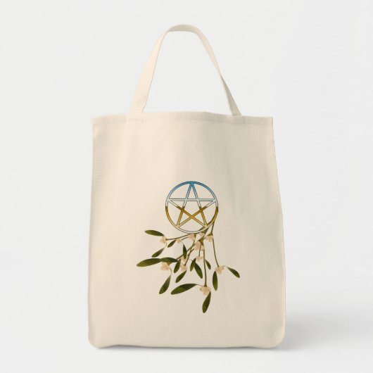 Tote Bag Pentacle avec Mistletoe (Devant)