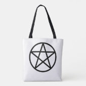 Tote Bag Pentacle noir Pentagramme (Dos)