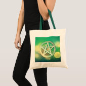 Tote Bag Pentacle vert complexe (Devant (produit))