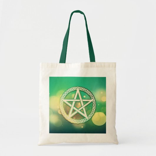 Tote Bag Pentacle vert complexe (Devant)