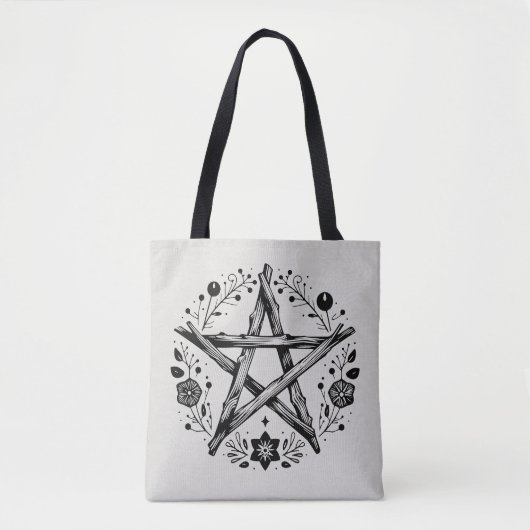 Tote Bag Pentacle Wiccan Pagan (Devant)