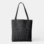 Tote Bag Pentagramme de typographie surnaturelle (Dos)