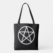 Tote Bag Pentagramme Pentacle Blanc (Dos)
