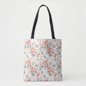 Tote Bag Peonées roses poussiéreuses (Devant)