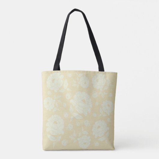 Tote Bag Peonies blanches (Dos)