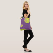 Tote Bag Peonies jaunes (Sur le modèle)