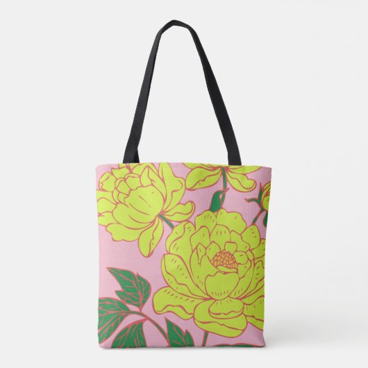 Tote Bag Peonies jaunes #2 (Dos)