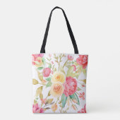 Tote Bag Peony et Rose (Dos)