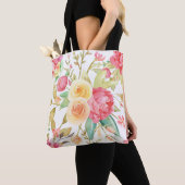 Tote Bag Peony et Rose (De près)