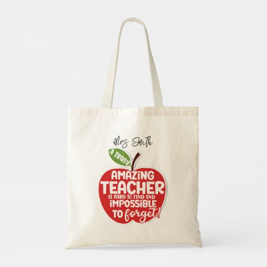 Tote Bag Pépinière Enseignant vraiment extraordinaire profe (Dos)