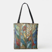 Tote Bag Pépites en chef rouges en verre tendu au lever du (Dos)