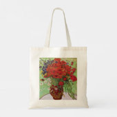 Tote Bag Pépites rouges et marguerites par Vincent Van Gogh (Dos)