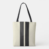 Tote Bag Pepper Blanc 🏁 Mini Rayures de Course  (Dos)