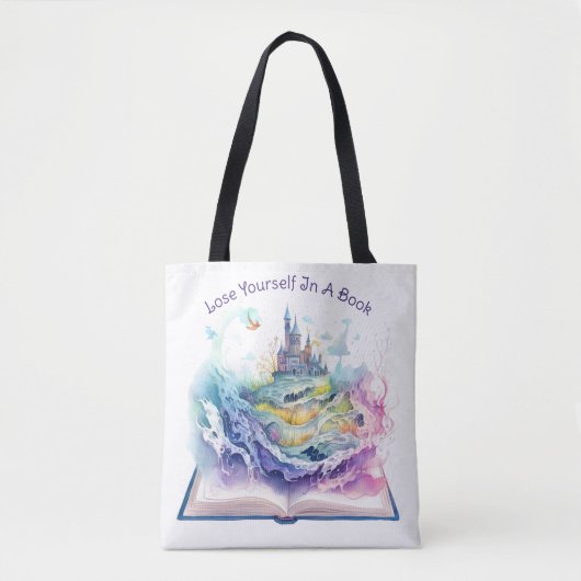 Tote Bag Perdez-vous dans un livre (Devant)