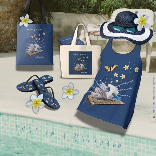 Tote Bag Perdu dans une quasi-série de poésie Fourre-tout p