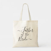 Tote Bag Père de la mariée partie de mariage de script mode (Dos)