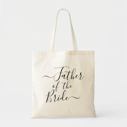 Tote Bag Père de la mariée partie de mariage de script mode (Devant)