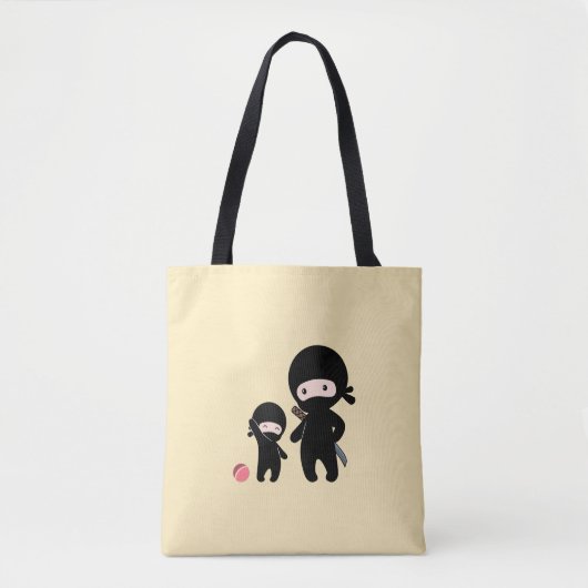 Tote Bag Père et enfant Ninja (Devant)