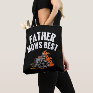 Tote Bag Père Mows Meilleur Amusant Papa Feu Feu Flamme Pel