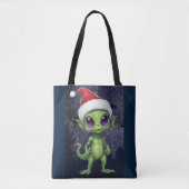 Tote Bag Père Noël Alien (Devant)