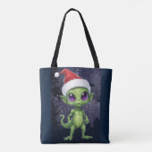 Tote Bag Père Noël Alien (Dos)