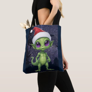 Tote Bag Père Noël Alien