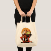 Tote Bag Père Noël au globe (Devant (produit))