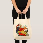 Tote Bag Père Noël au travail (Devant (produit))