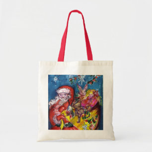 Tote Bag Père Noël avec des cadeaux