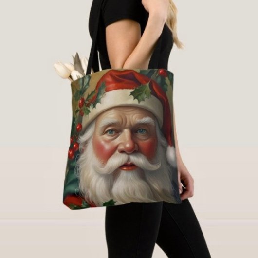 Tote Bag Père Noël avec gui