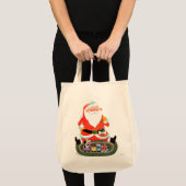 Tote Bag Père Noël avec le train (Devant (produit))